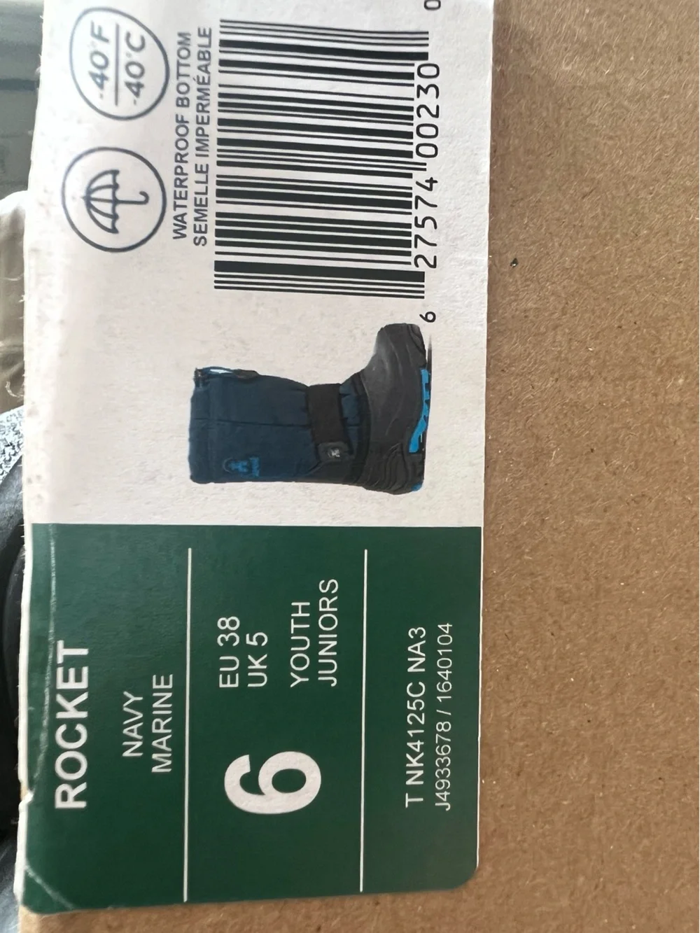 Kamik Rocket Kids’ Waterproof Winter Boots - Navy Blue